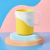 Fx3398 Vaso de Enjuague Bucal de Plástico con Patrón Glaciar Transparente para Pareja Vaso para Cepillos de Dientes de Lujo Ligero para el Hogar Vaso para Lavado Infantil Vaso para Cepillos de Dientes