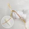 Cadena de Garras con Pedrería para Uñas Estilo Japonés Transfronteriza Pulsera de Pedrería Dorada Plateada Accesorios de Decoración de Uñas DIY Pedrería Brillante DIY