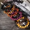 Cuentas de Ábaco de Palo de Rosa, Cuentas Budistas, Pulseras de Madera, Cuentas de Forma Especial, Cuentas de Madera, Joyería Suave para Envolver el Dedo, Cuentas de Rosario Hechas a Mano