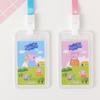 En stock Juego de Tarjetas de Dibujos Animados Cuerda para Colgar Cinta Adhesiva Transparente de Doble Cara Acceso a Tarjeta de Pecho Control de Acceso Autobús Tarjeta de Código Bidimensional Juego de Tarjetas Estudiante