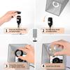 Exclusivo transfronterizo para Amazon Cubierta de tela con carga USB Lámpara de escritorio Cuadrada simple moderna americana Lámpara de escritorio de noche de dormitorio