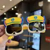 Gafas de Sol Polarizadas para Cachorro Chico Visera Solar Genial Montura Suave Silicona de Dibujos Animados Gafas de Sol para Niños Cachorro Ladrando Lindo