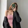 Atacado de Fábrica 1806 Roupa Íntima Sexy Top Tubinho com Alça Fina e Bojo Costas Bonitas Peito Envolto Lingerie
