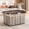 Caja de Almacenamiento Caja de Almacenamiento de Plástico para el Hogar Ropa Juguete Capacidad Contenedor de Respaldo Transparente Caja de Almacenamiento
