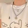 Collar de acero de titanio para mujer, cadena de clavícula de nicho de lujo ligera y resistente a la decoloración, nuevo collar de diseño hip hop 2022
