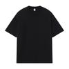 Camiseta de Manga Corta para Hombre de Algodón Puro 250g Talla Us Transfronteriza, Camiseta de Marca Moderna de Color Sólido Holgada, Ropa de Trabajo Unisex, Disponible Impresión de Logo Personalizado