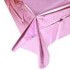Toalha de Mesa Pequena de Folha de Alumínio Ouro Rosa Suprimentos para Decoração de Festa de Aniversário Layout de Casamento Toalha de Mesa Descartável para Festa Pet