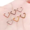 Fecho Triangular para Joias DIY, Fecho para Bolsa, Fecho Plano, Conector de Argola, Pingente para Colar DIY, Acessórios de Ferro Metálico