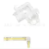 Conector de Fita de LED 2P 8MM Conector de Canto em L Transparente para Fita de LED COB Não Bloqueia a Luz e Não Cria Zona Escura