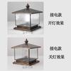 Lámpara solar de poste de cobre puro uso comercial doble lámpara de puerta de villa lámpara de poste de puerta lámpara de patio exterior lámpara de pared impermeable