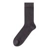 Calcetines Antibacteriales Ultradelgados Sin Costuras de Seda de Morera 7a para Hombre, Largos para Vestir de Negocios, Color Sólido, Modal Absorbente del Sudor, Desodorante