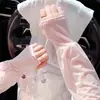 Mangas de Hielo con Protección Solar de Encaje para Mujer Verano Protección UV Delgadas para Exteriores Ciclismo Mangas Sueltas Mangas de Seda de Hielo Transpirables