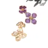 Pendientes de Flor de Gota de Aceite de Moda Retro de Gama Alta Más Vendidos Transfronterizos Adecuados para que las Mujeres los Usen en Vacaciones Diarias Citas