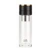 Vaso de Cristal Huaxiang 2230, Taza para Coche de Apertura Rápida con un Dedo, Vidrio de Borosilicato Espeso de Doble Capa para Hombre, Regalo para Hombre