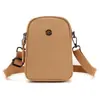 Bolsa Pequena de Ombro Feminina Personalizada Tendência Street Shopping Bolsa Quadrada Pequena Moda Tecido de Nylon Repelente à Água Leve Bolsa de Ombro Único Transversal