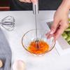 Batidor de Huevos Semiautomático de Acero Inoxidable para el Hogar No Eléctrico Batidor de Huevos Pequeño Manual para Batir Crema Mezclador de Huevos