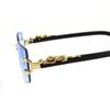 Nuevas Gafas de Sol Sin Montura con Bordes Cortados, Gafas de Sol Personalizadas con Varillas de Leopardo, Tendencia Mayorista de Gafas de Sol Anti-UV Transfronterizas