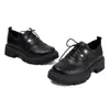Tallas 35-43, Zapatos de Moda para Mujer para Todas las Estaciones, Suela Gruesa de Goma, Tacón Medio, Transfronterizos, Impermeables, Plataforma, Zapatos de Mujer, Tallas Grandes, Zapatos de Piel