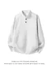 Comercio Exterior Físico 270g Peso Pesado Cuello Alto Henley Sudadera con Capucha Hombre Mezcla de Algodón Media Cremallera Manga Larga Capa Base En Stock Al Por Mayor