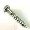 Gb102 tornillo para madera con cabeza hexagonal DIN571 tornillo para madera con cabeza hexagonal cabeza hexagonal cola puntiaguda rosca para madera