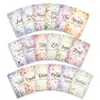 18 Tarjetas de Lenguaje de las Flores, Ilustraciones de Acuarela Pintadas a Mano de Ensueño, Tarjetas Florales, Etiquetas de Regalo, Tarjetas de Significado, Shein