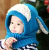 Gorro de una pieza con forma de cachorro estilo coreano para invierno, capa de lana para bebé, chal cálido, calentador de cuello estilo coreano, gorro con protección para las orejas al por mayor