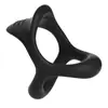 C801-1 Anillo de Bloqueo de Silicona, Anillo Anti-Eyaculación, Triple Anillo Masculino, Doble Anillo, Productos para Adultos al por Mayor