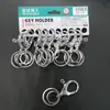 Llavero de Strongman Anillo Único Bucle Doble Estilo Colgante de Cintura Simple para Hombre Regalo Personalizado para Mujer Llavero de Acero Inoxidable Venta al por Mayor