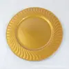 Platos Decorativos de Plástico para Cargador Estilo Europeo y Americano Fiesta Navideña de Bodas Platos de Cena Manteles Individuales de 13 pulgadas