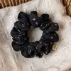 Goma para el pelo vintage de tela floral para mujer, estilo artístico y rústico, pequeña liga para el pelo floral, accesorio para el pelo suave y versátil