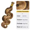 Extensiones de Cabello Europeas y Americanas con Cabello Humano Largo y Rizado, Adecuadas para Permanentes y Teñido, Extensiones Completas de Cabello Humano Real en Varios Colores