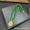 Nova Corrente de Suéter de Pedra Natural com Cravação Completa de Diamantes, Design Manual, Fashionável, Estilo Europeu e Americano, Recursos Transfronteiriços, Novo Modelo de Celebridade da Internet, Venda Direta do Fabricante