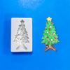 Decoración de Pastel Navideño Árbol de Navidad Molde de Silicona para Hornear Difusor de Velas Aromáticas de Chocolate Herramienta de Pulido Hecha a Mano de Yeso