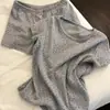 Pijama Floral Doce e Delicado para Mulheres 2026 Verão Tamanho Grande Manga Curta Shorts Roupa de Casa Conjunto de Duas Peças Que Pode Ser Usado Fora