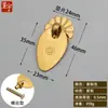 Th694 Tirador de Semilla de Melón Vintage para Armario de Ropa y Gabinete Tirador de Puerta Estilo Chino Tirador de Cajón Antiguo de Cobre Puro Antiguo