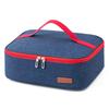 Venta al por mayor de lonchera cuadrada gruesa, tela Oxford impermeable, aislamiento de lámina de aluminio, bolsa para comida, bolsa plana, bolsa para el almuerzo