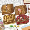 Inferel. Yo estoy de viaje de negocios hoy. Pegatinas PET de paisaje de 11 bombas, cabaña tridimensional apilada 3D, pegatinas para diario de mano