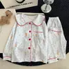 Nuevo conjunto de algodón nube para primavera y otoño, de manga larga y pantalón largo, con estampado de dibujos animados, cómodo para casa, para niños y niñas, adecuado para niños mayores y conjuntos a juego para padres e hijos