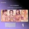 Mouse Pad Anime Demon Slayer Tamanho Grande Kanroji Mitsuri Borda Espessada Antiderrapante Office Gaming Mouse Pad
