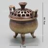 Fogão Boshan Retrô, Queimador de Incenso de Ponta de Dedo Dragão e Fênix, Queimador de Incenso Criativo Torre de Incenso, Queimador de Incenso Auspicioso, Ornamentos Zen para Casa