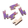 Colgante de gota de aceite de aleación de dibujos animados de color, gatito, dinosaurio, accesorios para animales pequeños, bricolaje, colgante, pulsera, llavero, venta al por mayor