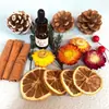 Decoraciones Navideñas, Piñas, Flores Secas, Adornos Creativos Hechos a Mano DIY de Material de Bosque, Decoraciones para Entorno de Jardín de Infancia