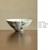 Taza de Cerámica Miyan Estilo Pequeño Fresco Lirio Pintado a Mano, Taza de Té Grande para el Hogar, Recipiente Personal para Té, Juego de Té Kung Fu