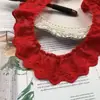 Encaje Bordado de Flor de Tela de Algodón de 4 cm de Ancho para Ropa, Pijamas, Cuello, Puño, Decoración de Borde, Materiales de Decoración Hechos a Mano para Bricolaje