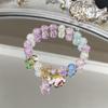 Pulsera de Cristal de Palomitas de Estilo Nuevo Color Rojo Internet Femenina Super Hada Mori Pulsera de Estudiante Ins Estilo Coreano Joyería Pequeña Simple