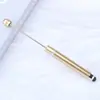 Caneta com Contas para Tela Sensível ao Toque Bobina Única DIY Feita à Mão Caneta Esferográfica Multicolorida Caneta de Assinatura com Contas Educacional para Negócios Atacado em Estoque