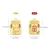 Colgante Danza del León de Año Nuevo Nafu de la Suerte Estilo Chino Aleación Jin Fu Gota de Aceite Accesorios para Joyería DIY Colgante Llavero Material
