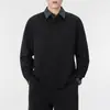 (Ventas Directas de Fábrica M-8XL) Sudadera Nueva de Otoño Estilo Americano, Peso Pesado, Cuello Polo, Talla Grande para Hombre, Corte Holgado, Falso Dos Piezas
