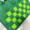 Em estoque Bolsa de feltro xadrez trançada para o Festival do Barco-Dragão Bolsa de feltro de alta qualidade para o Festival do Barco-Dragão Bolsa de feltro Zongzi