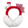 Orejeras de Peluche Lindas de Kt Cat para Invierno para Mujer Bolsas de Oreja Calientes de Peluche Orejeras Plegables a Prueba de Frío Calentadores de Oreja para Estudiantes